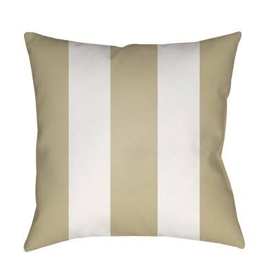 Athena Vertical Stripe Indoor/Outdoor Throw Pillow Birch Lane Color: Brown, Size: 18x22 H x 18x22 W x 4x22 D