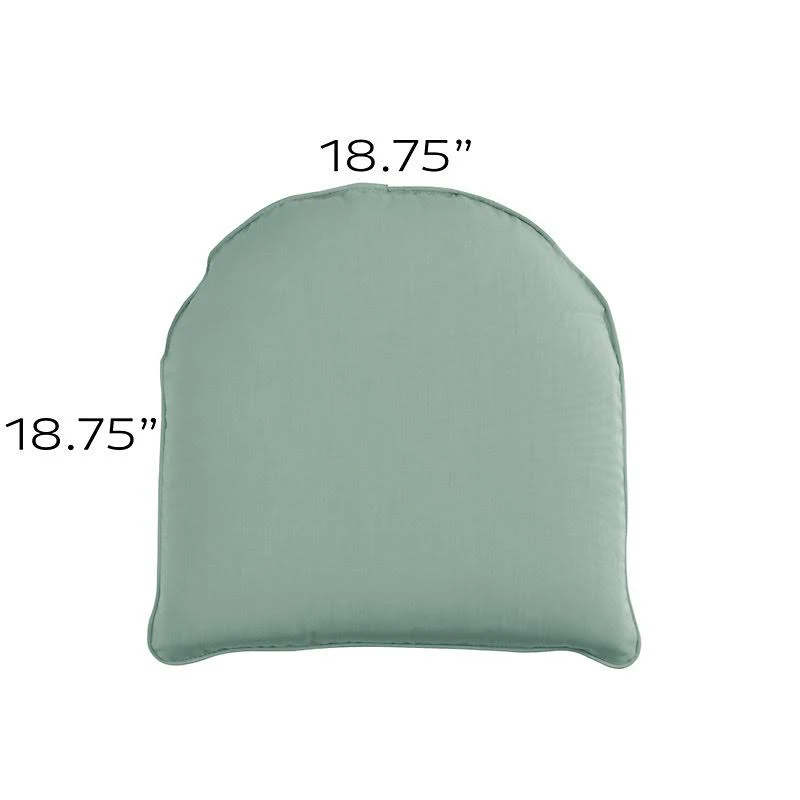 Replacement Chair Cushion - 18.75x18.75 Canopy Stripe Lemon/White Sunbrella - Ballard Designs