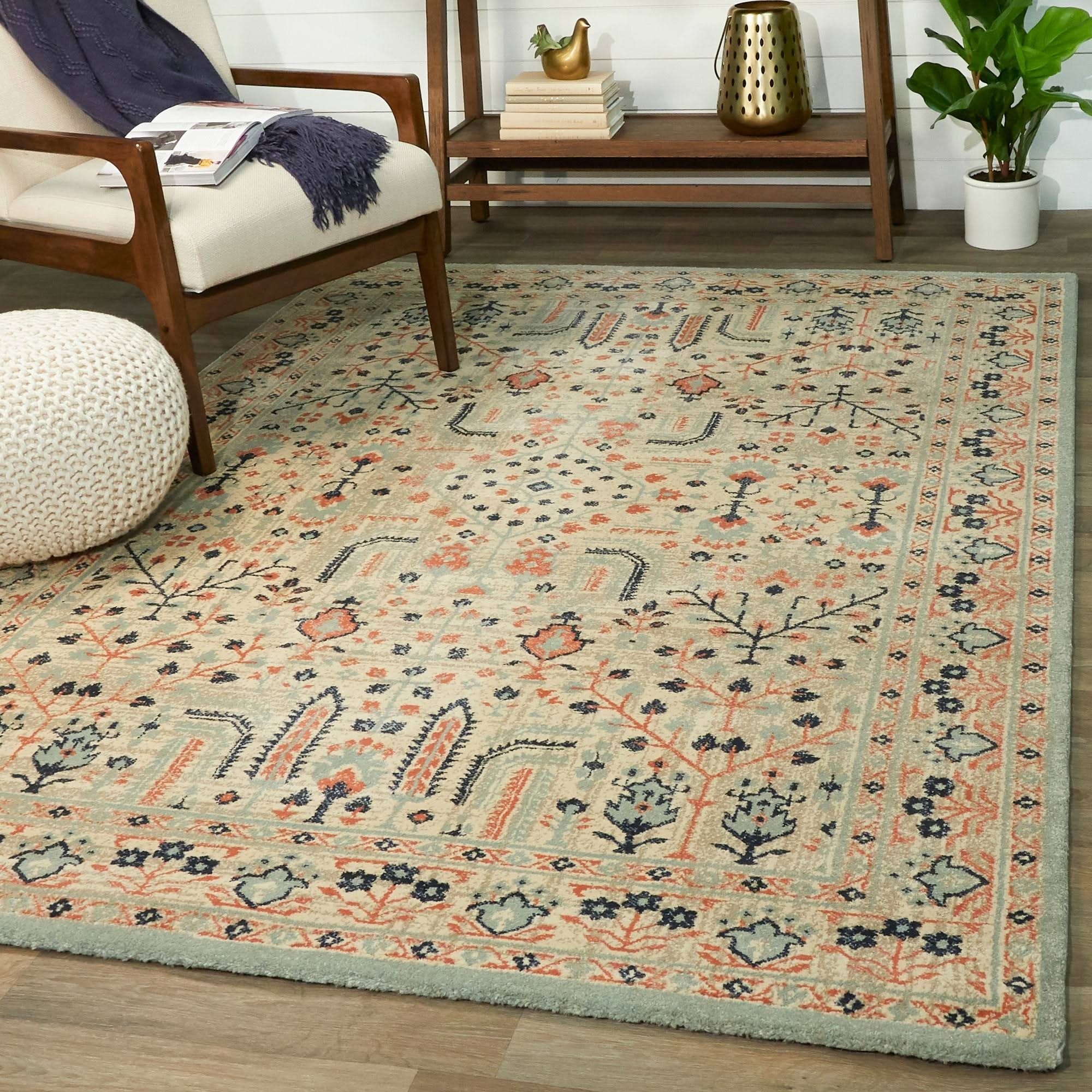 Balta Vintage Farmhouse Persian Oriental Area Rug - 5&3x22 x 7& - Ivory