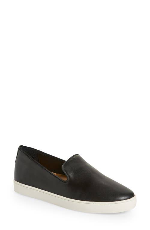 Birdies Swift Slip-On Sneaker, Size 6 in Black Leather at Nordstrom