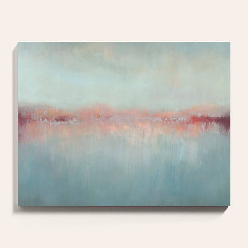 Morning Blush Stretched Canvas 24x22 x 31x22 - Ballard Designs