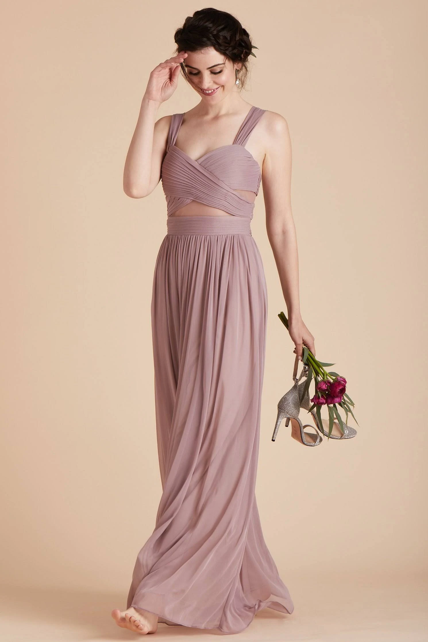 Birdy Grey Elsye Bridesmaid Dress in Mauve L / Mauve