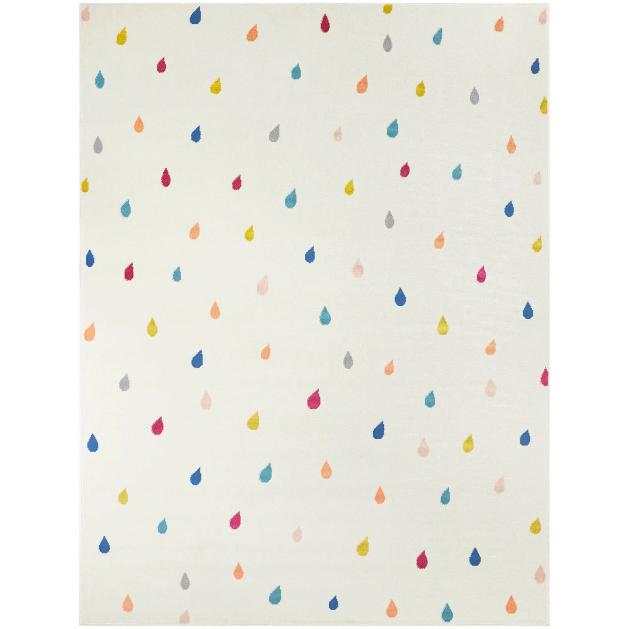 Balta Raindrops Ivory 5 ft. x 7 ft. Area Rug