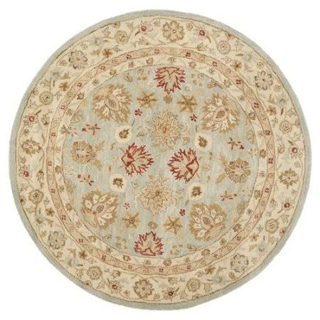 Charlton Home Otwell Blue/Beige Area Rug - Rug Size: Round 3&6x22