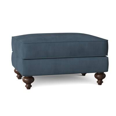 Birch Lane Durham 37x22 Rectangle Standard Ottoman Body Fabric: Tina Airforce