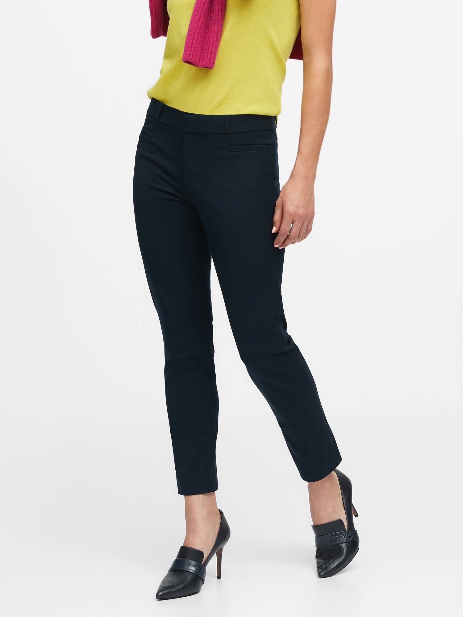 Banana Republic Women's Classic Sloan Skinny-Fit Pant Navy Size 0 Regular