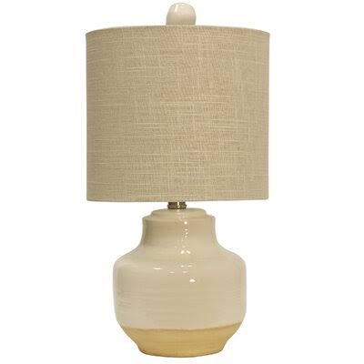 George Oliver Villeneuve 19.5x22 Table Lamp Base Color: Cream
