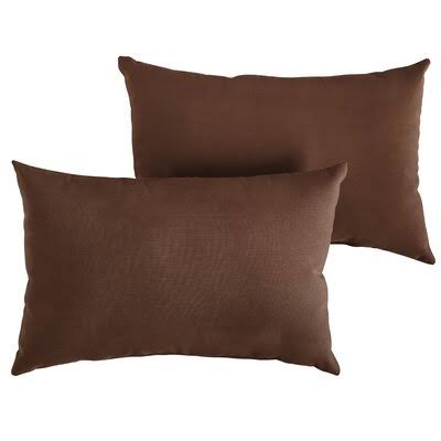 Birch Lane Frierson Indoor / Outdoor Lumbar Pillow Cover & Insert Color: Aqua Blue, Size: 16x22 x 26x22