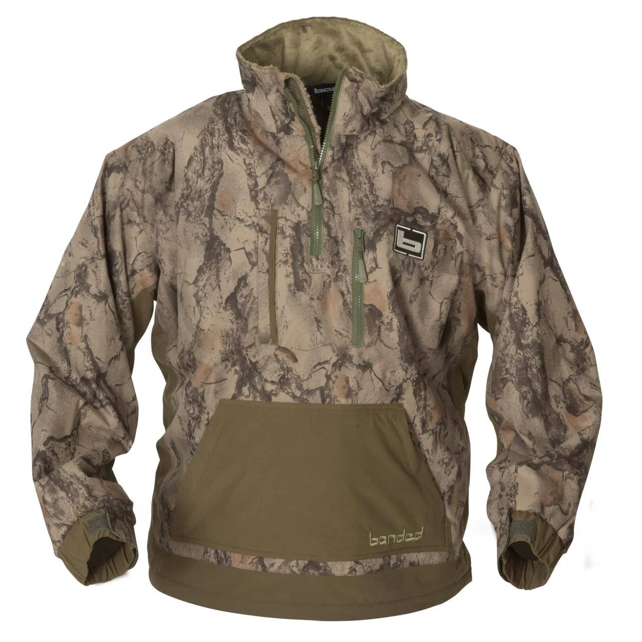 Banded Chesapeake Pullover Natural Gear Small, Men's, Beige