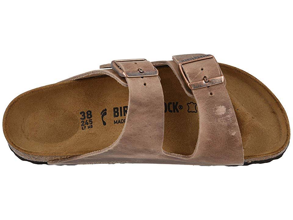 Birkenstock Arizona - Oiled Leather (Unisex) Sandals Tobacco Oiled Leather : 42 (US Men's 9-9.5 - US Women's 11-11.5) Regular