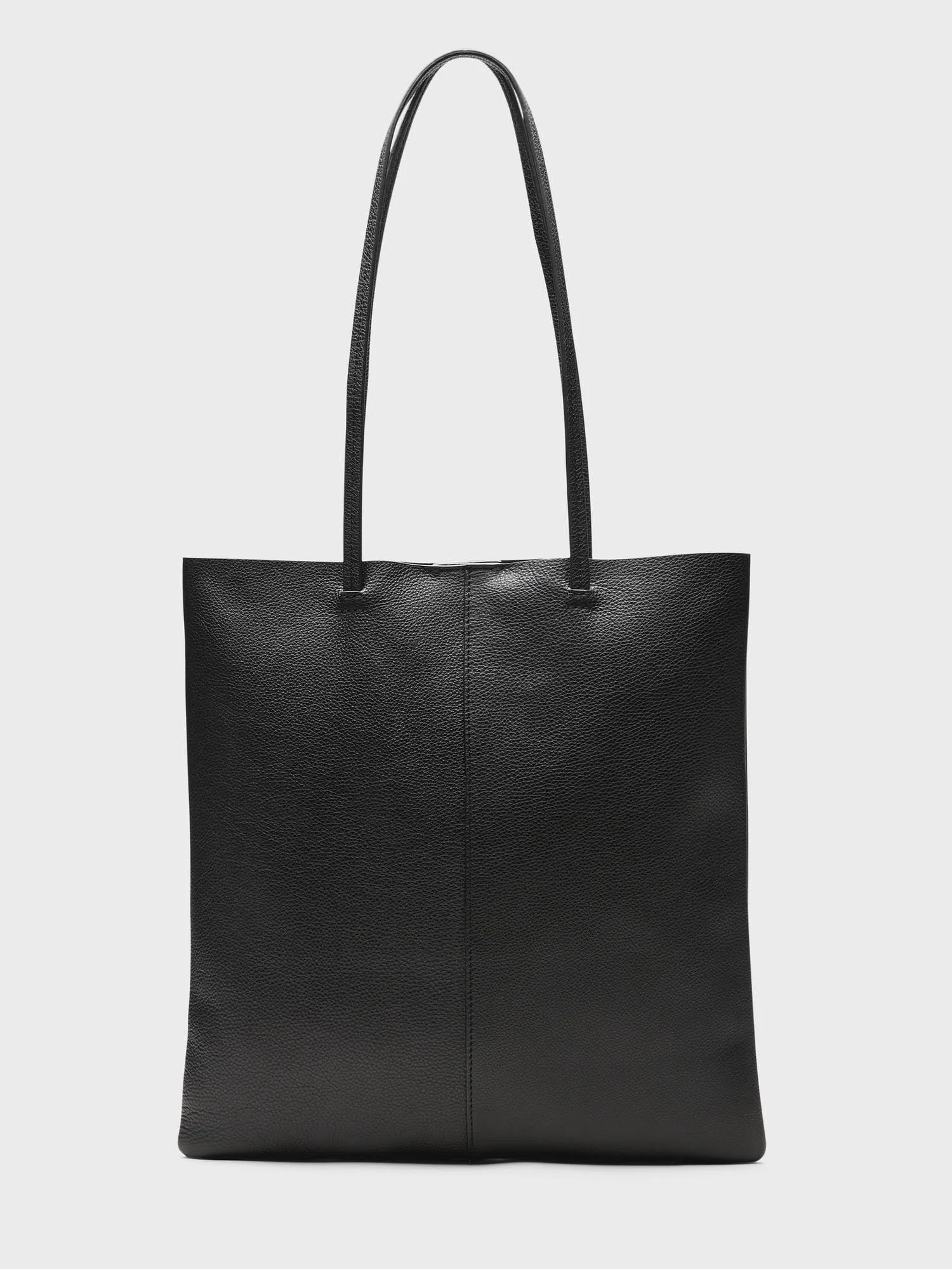 Banana Republic Women's Leather Effortless Tote Black One Size