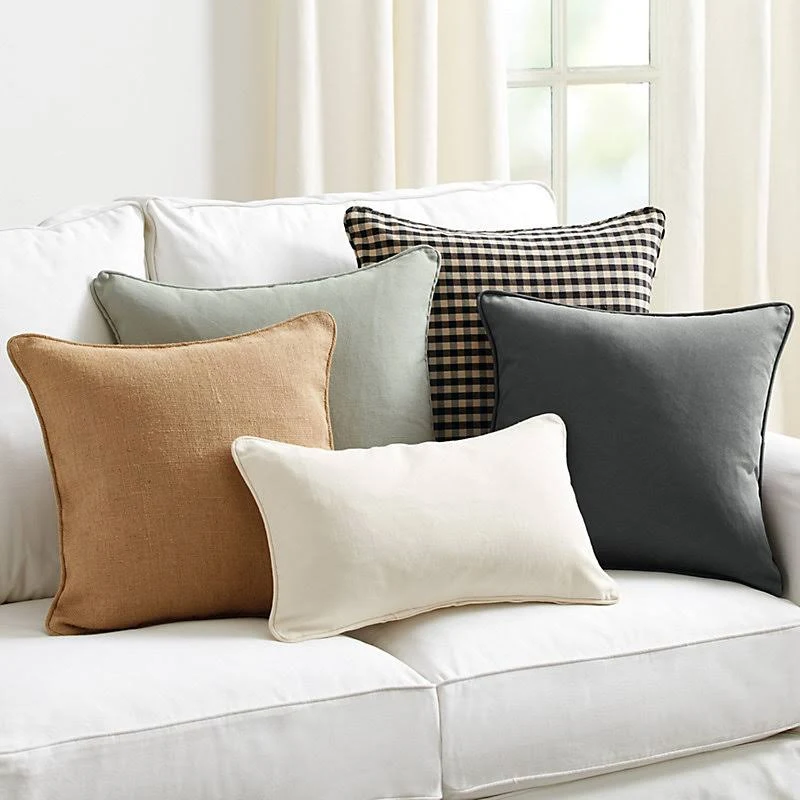 Essential Throw Pillow Cover Quilted White 26x22 x 26x22 - Ballard Designs