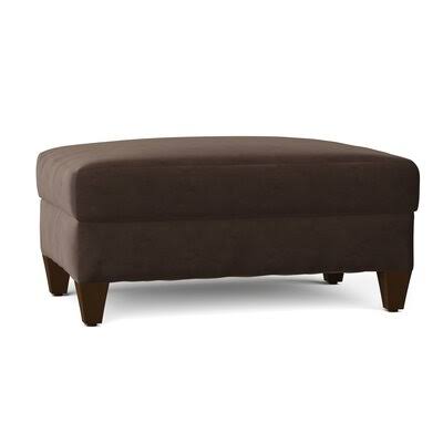 Birch Lane Fairchild 44x22 Rectangle Standard Slipcovered Ottoman Body Fabric: Belsire Chocolate