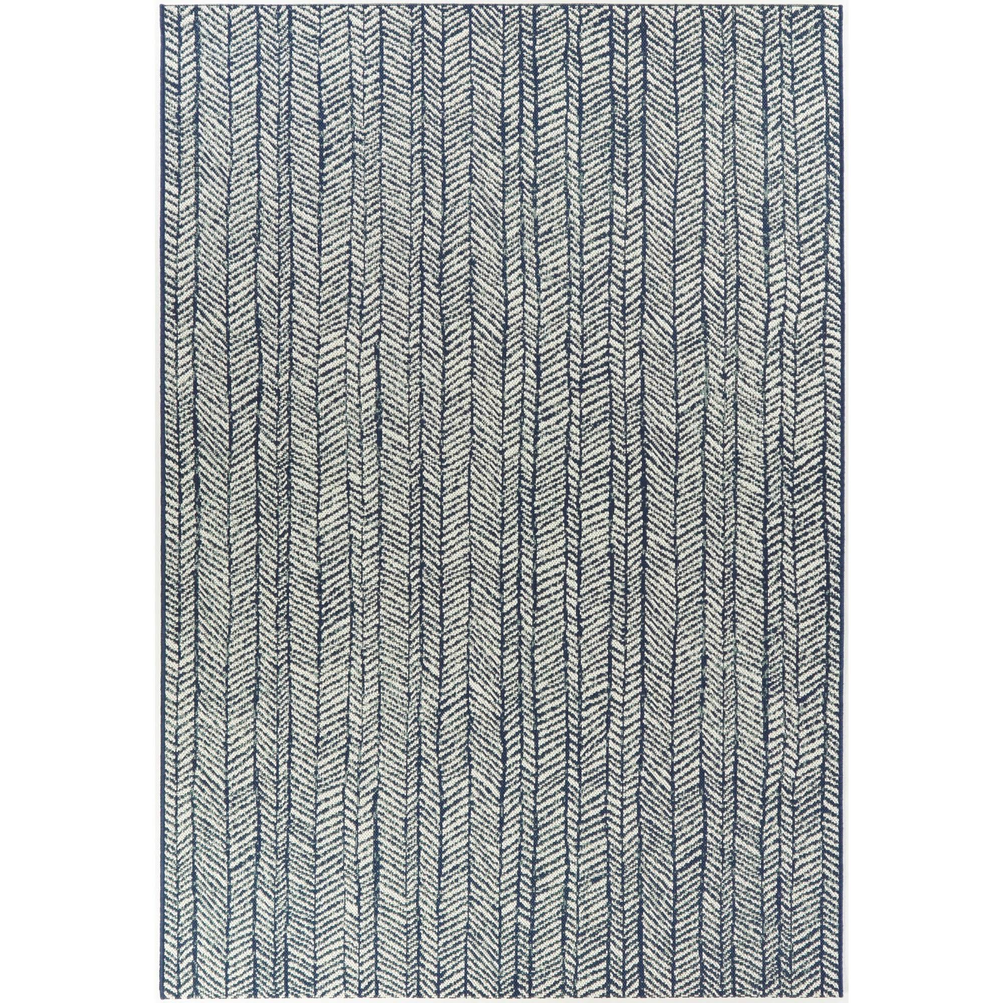 BALTA Yates Navy 8 ft. x 10 ft. Contemporary Indoor/Outdoor Area Rug, Blue