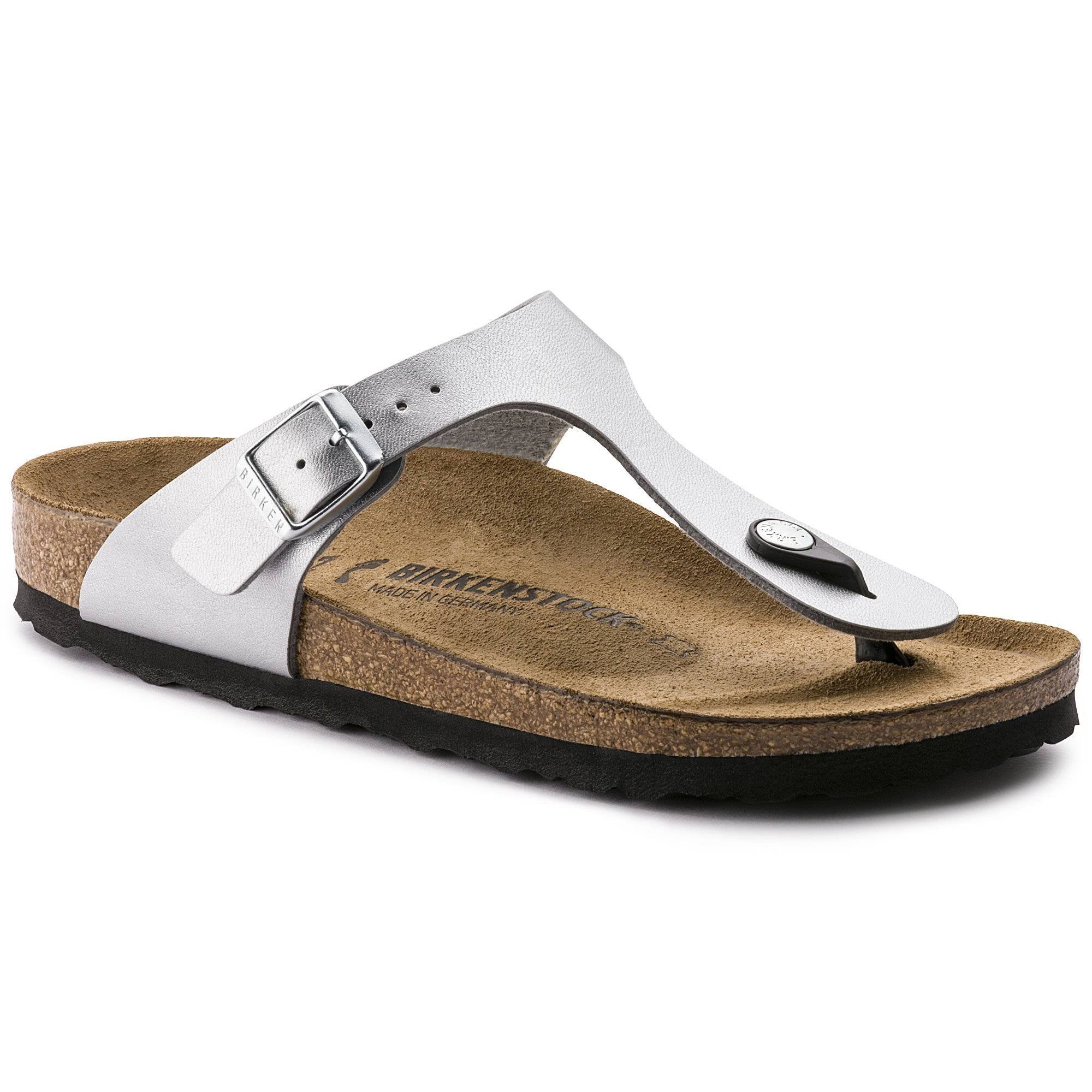 Birkenstock Gizeh Birko-Flor Sandal Silver