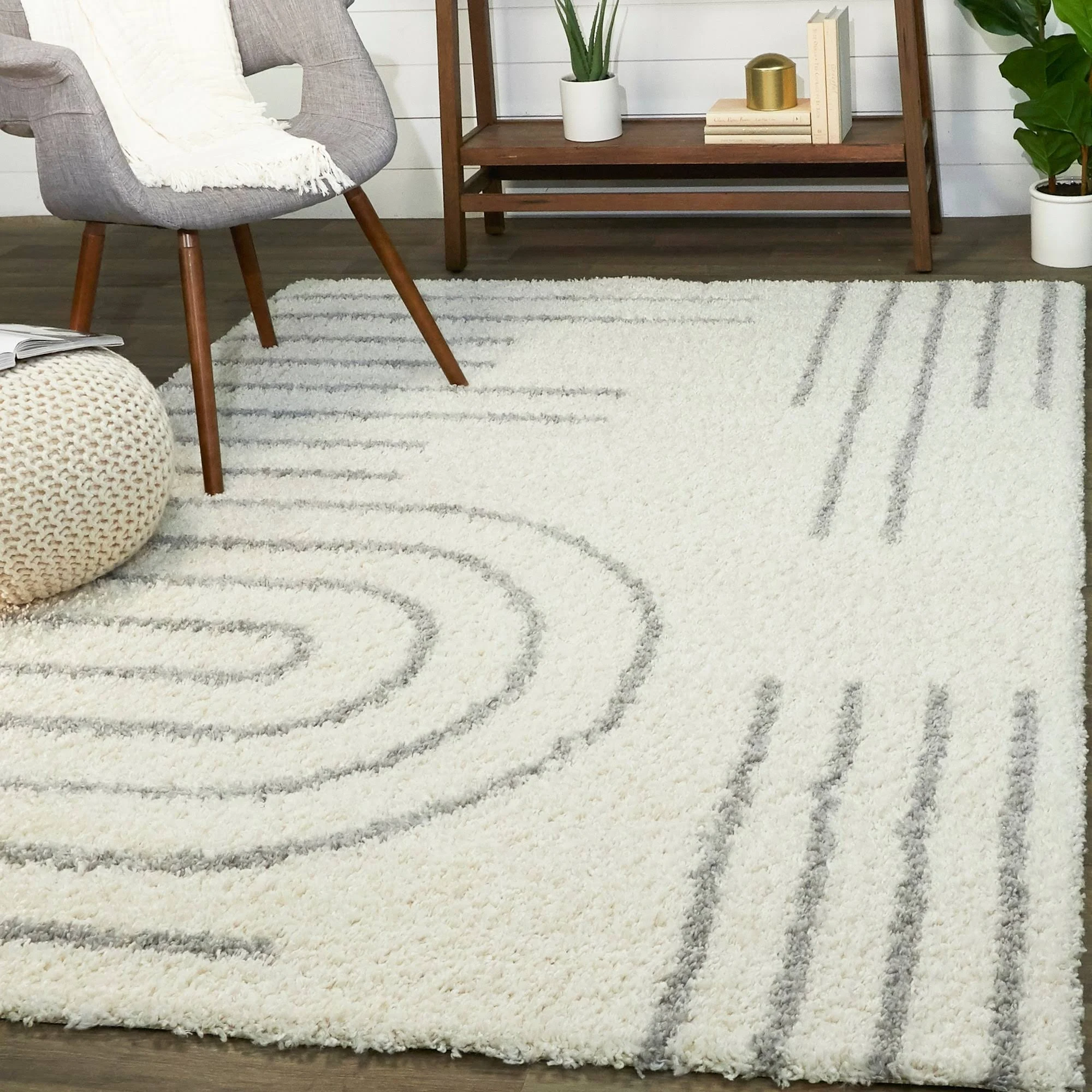 Balta Janus Grey 5 ft. x 7 ft. Contemporary Area Rug