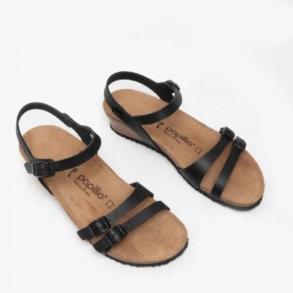 Papillio Womens Lana Leather Black Sandals 9 US, Adult Unisex, Size: One Size