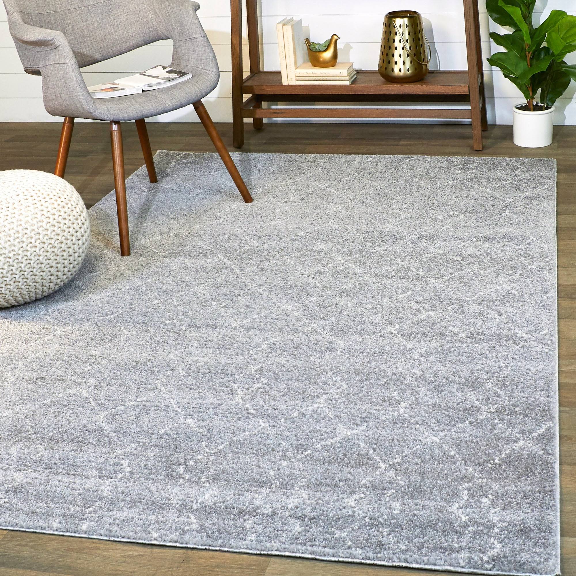 Reeves Moroccan Trellis Area Rug - 2&2x22 x 7& Runner - Grey
