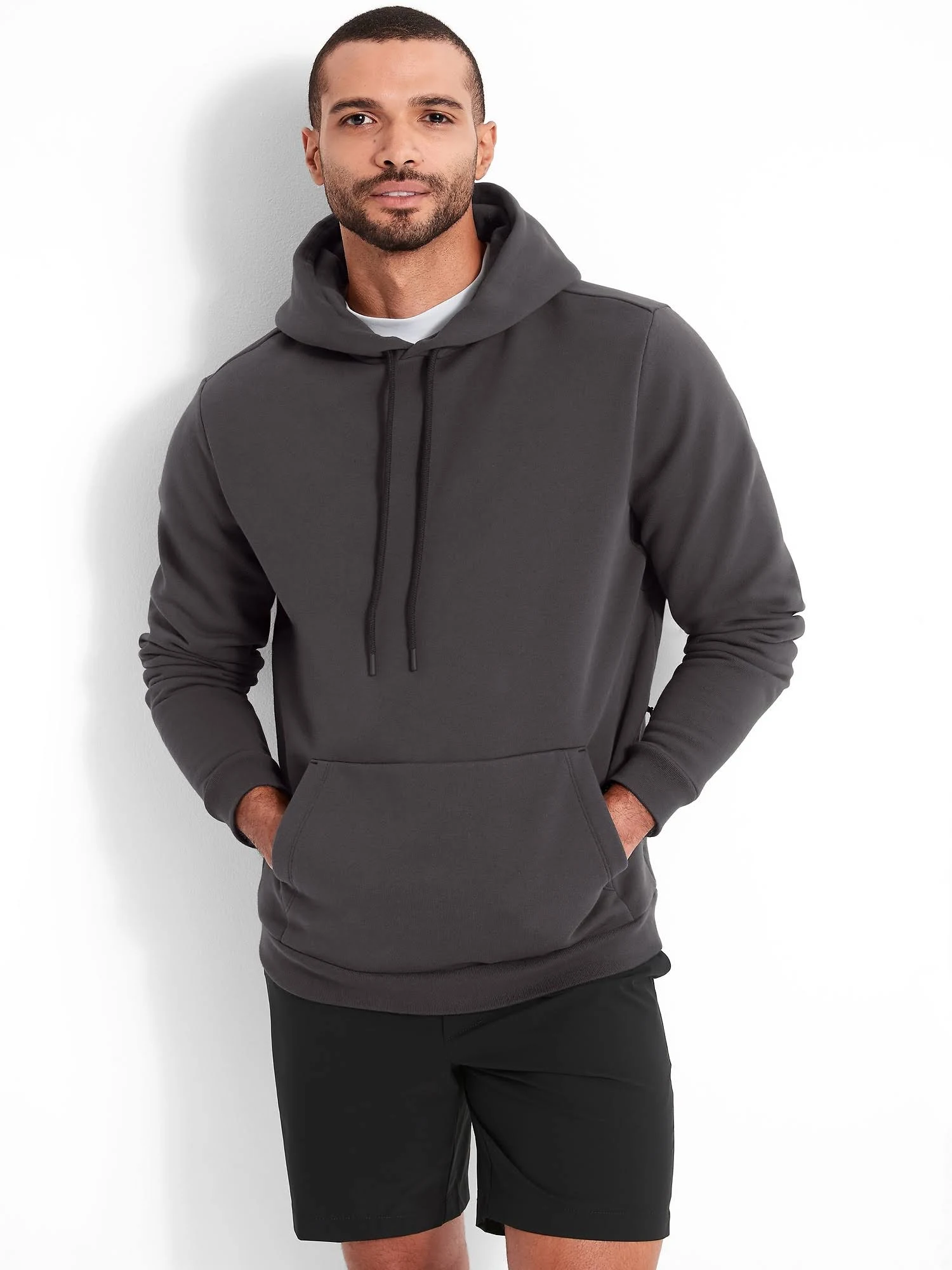 Banana Republic Men's Heavyweight Fleece Hoodie Black Size Xs