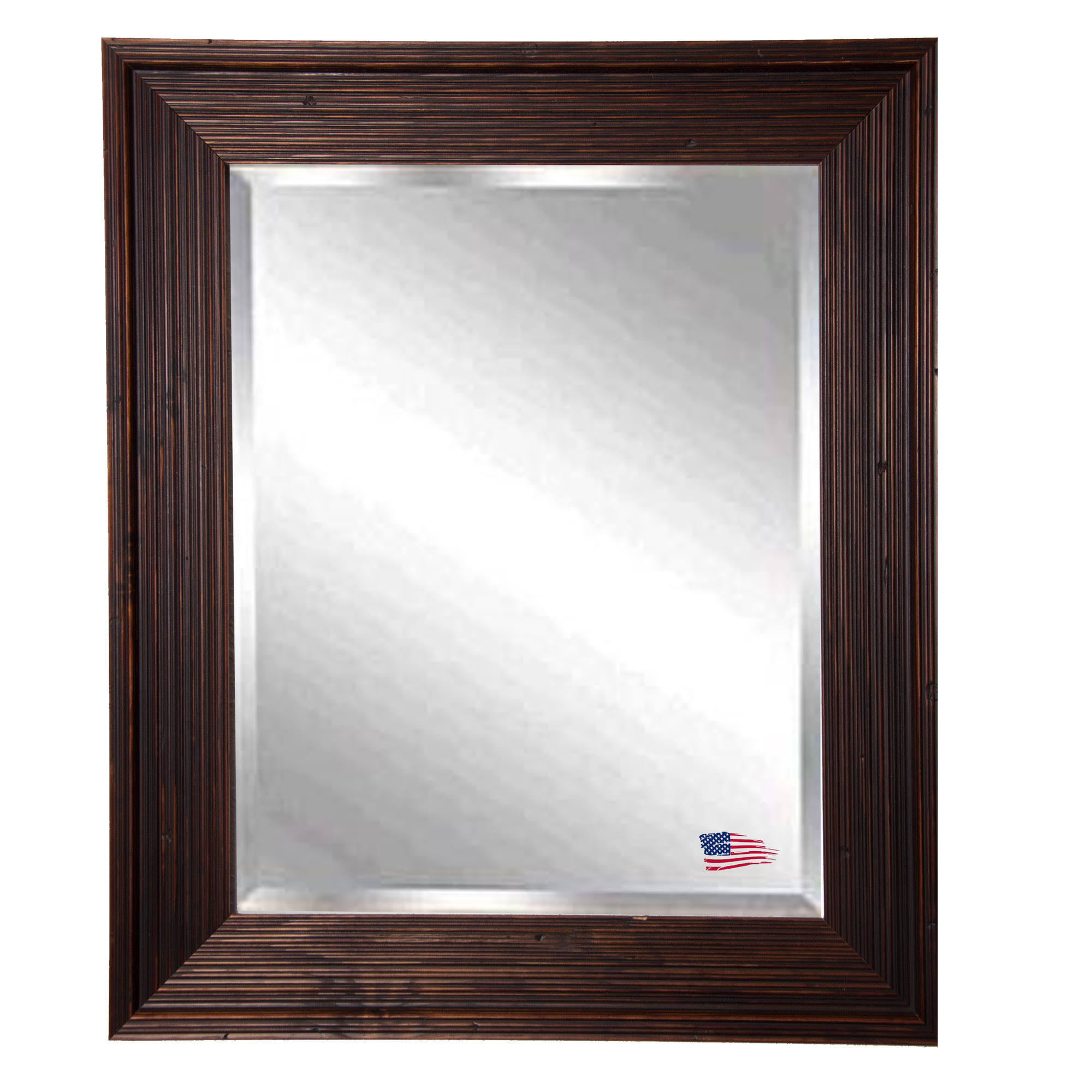 Darby Home Co Wall Mirror - Size: 35.75x22 H x 23.75x22 W x 0.75x22 D, Finish: Brown