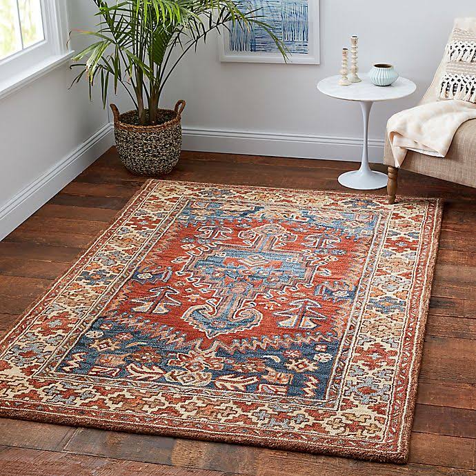 Sienna 2&3 x 3&9 Area Rug in Rust
