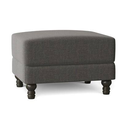Birch Lane Montgomery 31x22 Rectangle Standard Ottoman Body Fabric: Lizzy Graphite