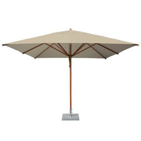 Bambrella Levante Rectangular Bamboo Outdoor Umbrella