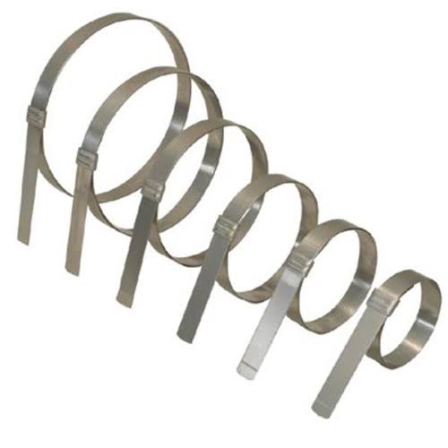 Band-It 080-JS2419 JRSMOOTH ID Clamp 201Ss1-4 inch x 0.02 inch 1-3-8 inch Dia, As shown