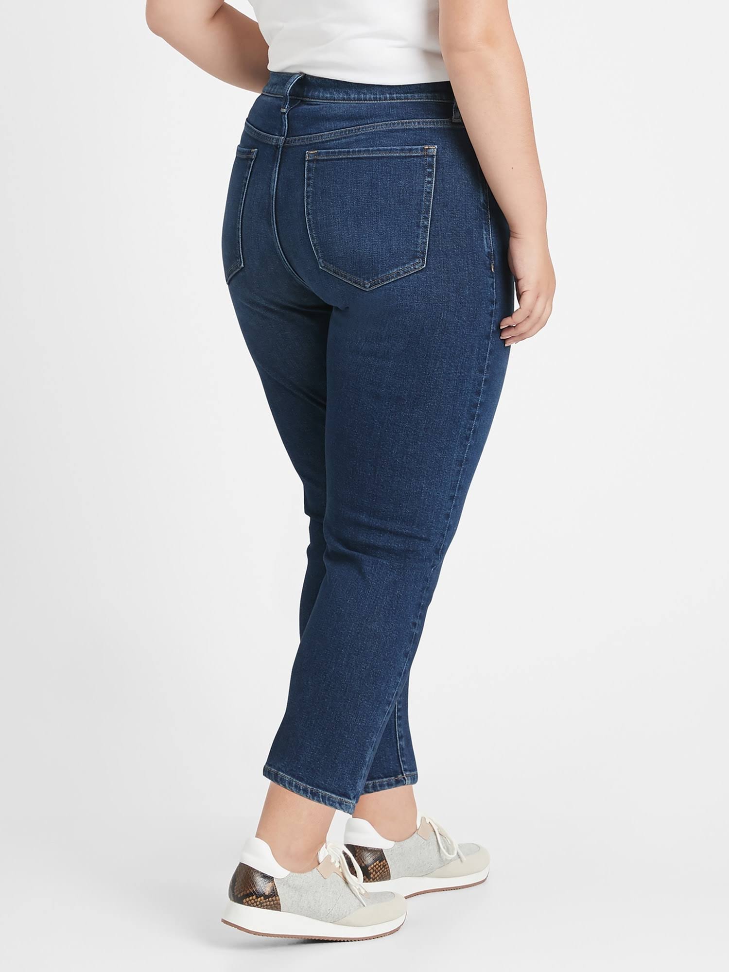 Banana Republic Women's High-Rise Straight Jean Medium Wash Size 26 Regular
