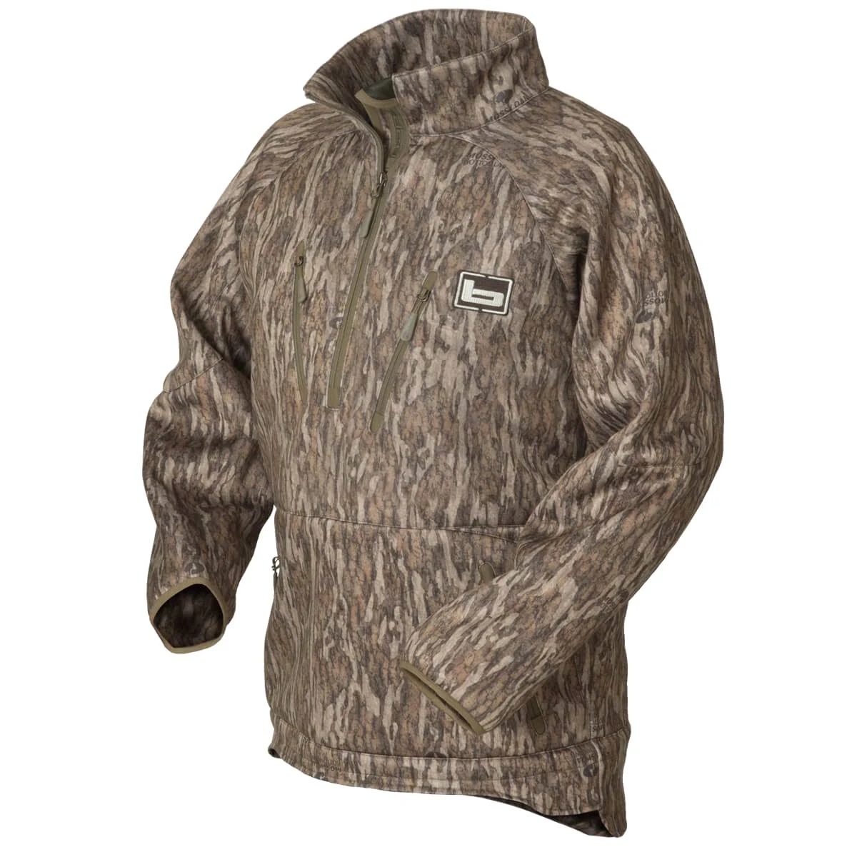 Banded Heavy Tec Fleece 1/2 Zip Pullover Bot Small, Men's