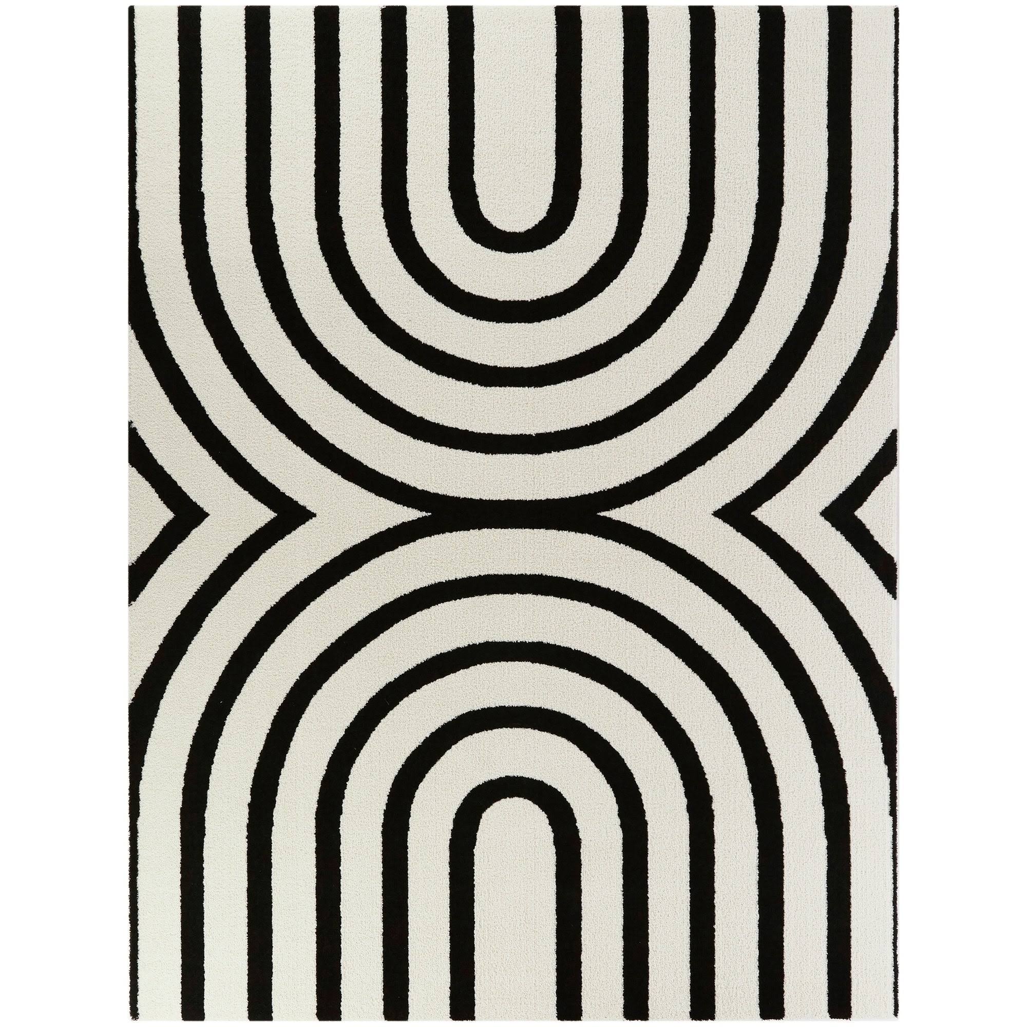 BALTA Thompson White 8 ft. x 10 ft. Contemporary Area Rug