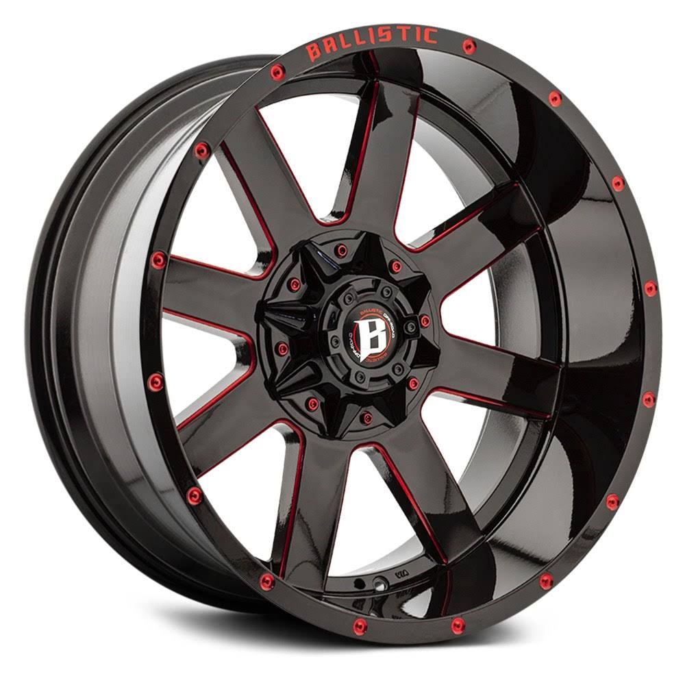 Ballistic - 959 Rage Gloss Black with Red Accents
