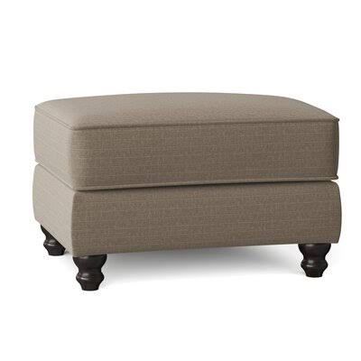 Birch Lane Huxley 31x22 Rectangle Standard Ottoman Body Fabric: Turbo Line, Leg Color: Black Walnut