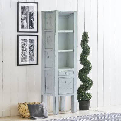 Maura 71x22 H x 15x22 W Solid Wood Standard Bookcase Birch Lane Color: White