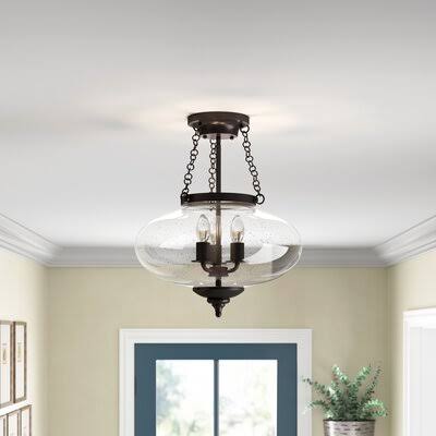 Faiyaz 3-Light Semi Flush Mount