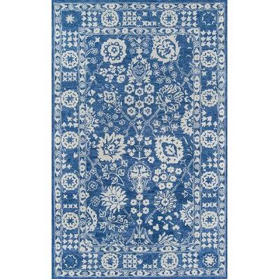 Leith Oriental Hand-Tufted Wool Blue/White Area Rug Birch LANE? Rug Size: Rectangle 7&6x22 x 9&6x22