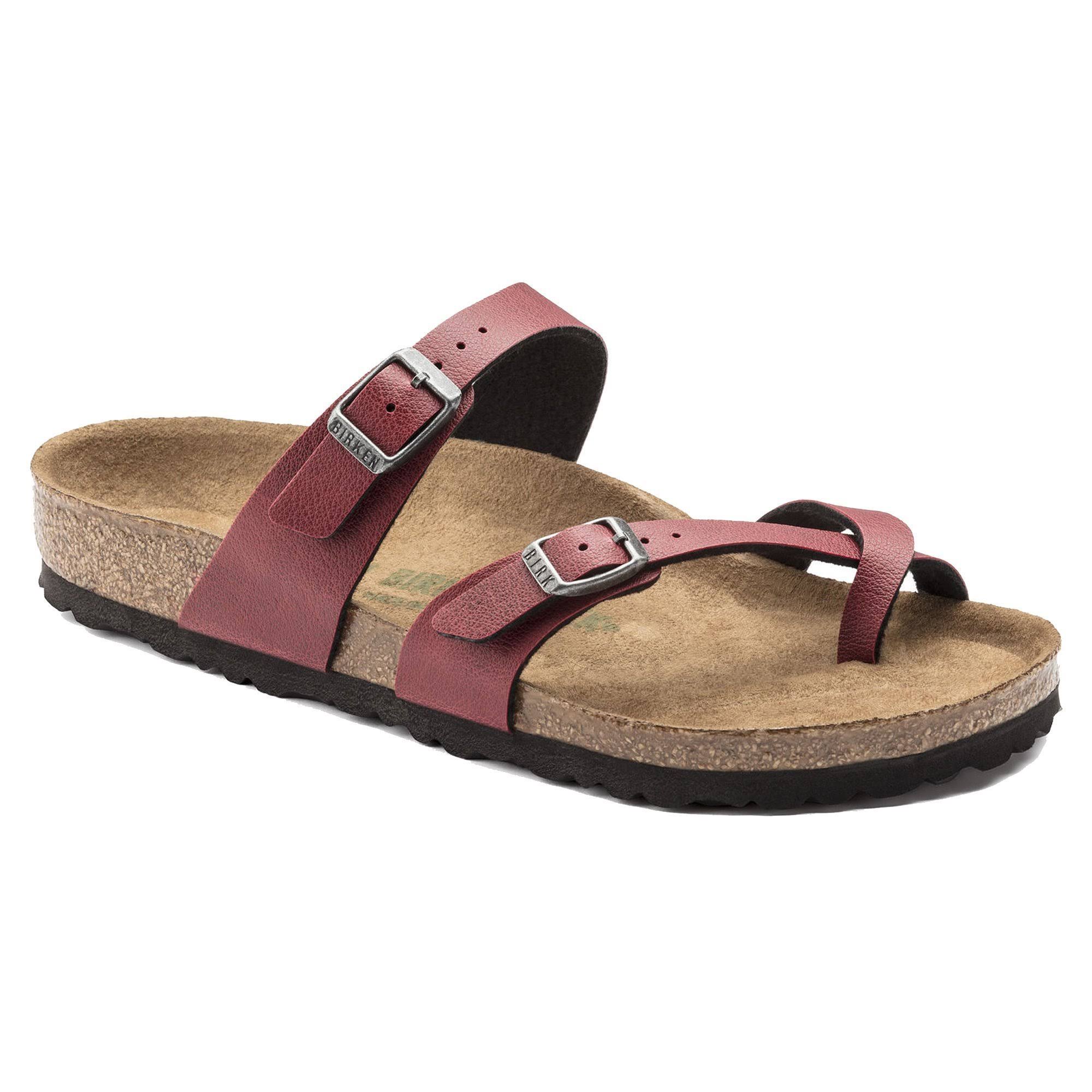 Birkenstock Women's Mayari Bordeaux Vegan Birko-Flor