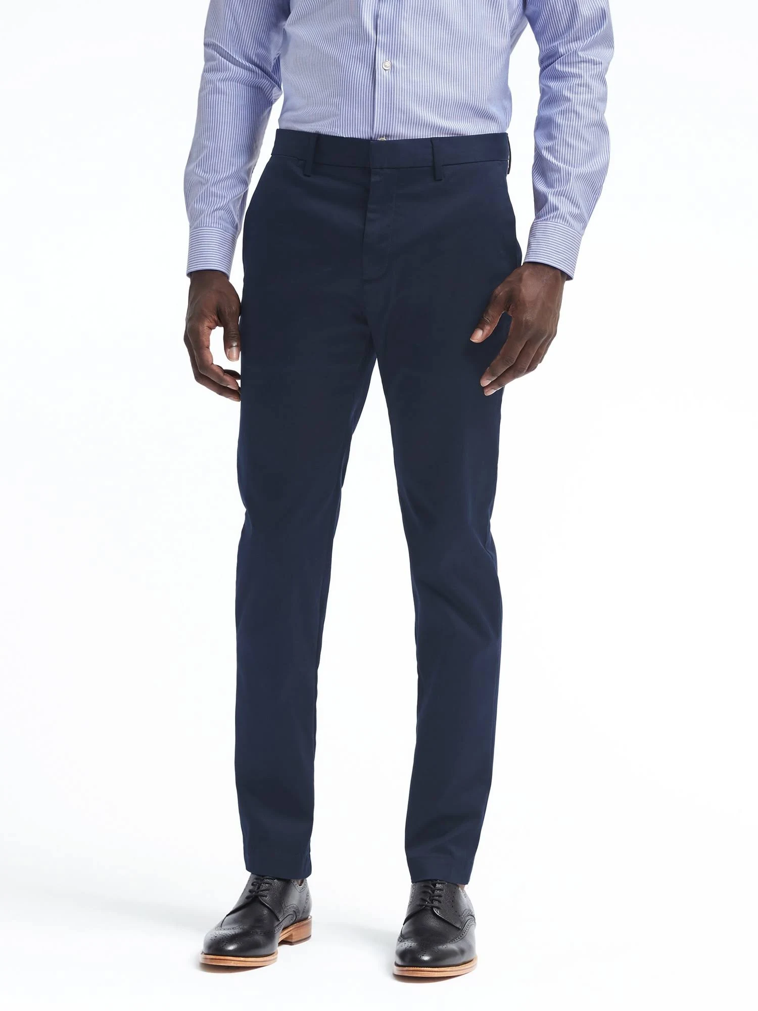 Banana Republic Men's Aiden Slim Rapid Movement Chino Pant Navy Blue Size 35W 30L