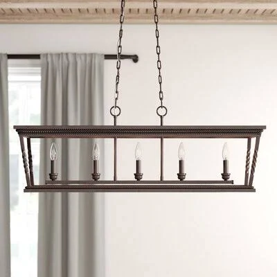 Krawczyk Hartwell 5 - Light Kitchen Island Linear Pendant