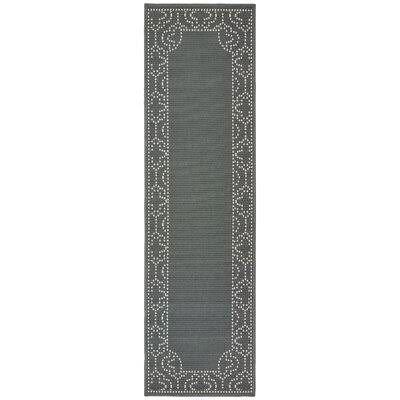 Quintin Plaid Gray/Ivory Indoor / Outdoor Area Rug Birch Lane Rug Size: Runner 2&3x22 x 7&6x22