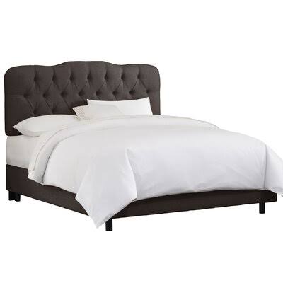 Stella Upholstered Bed Color: Linen Blend Charcoal, Size: Twin