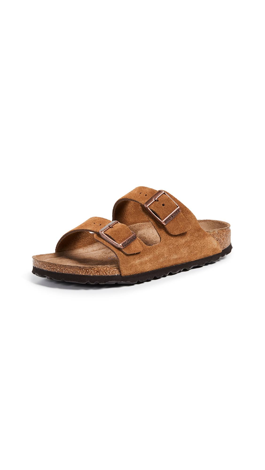 Birkenstock Arizona Soft Footbed (39 Narrow Mink Suede)