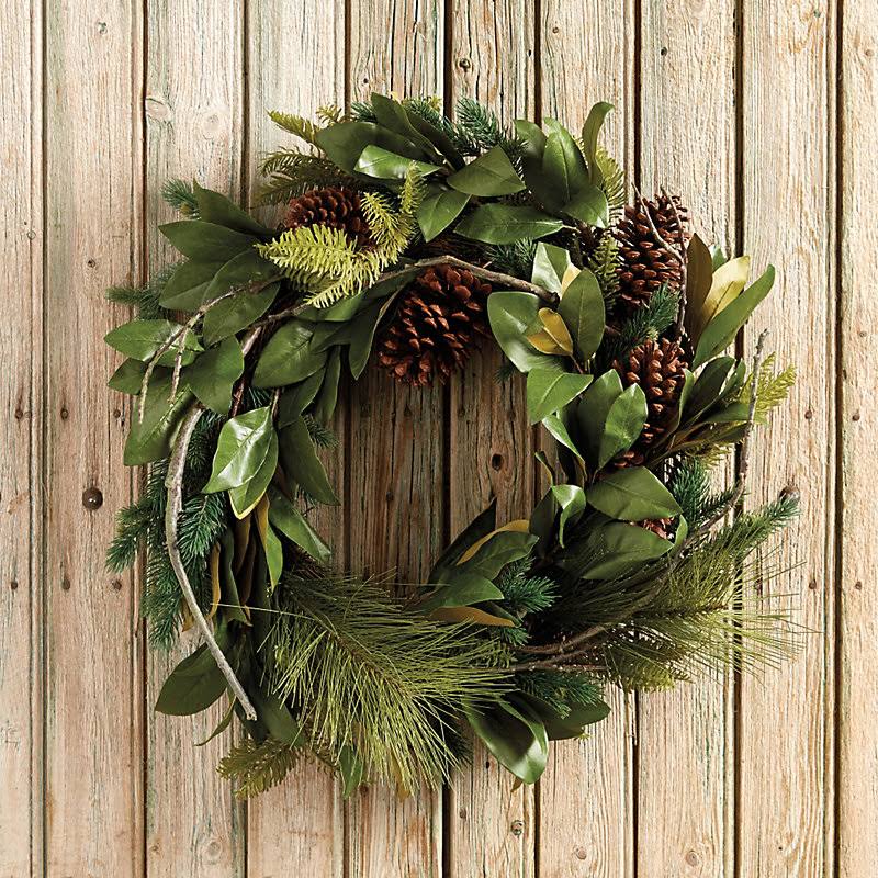 Pine & Magnolia Wreath - Ballard Designs