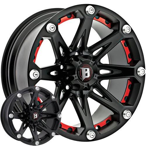 Ballistic Jester 814890550-12FB 814 Wheel 18x9 5x127 -12mm Offset Flat Black