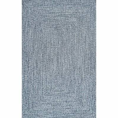 Handmade Braided Blue/White Area Rug