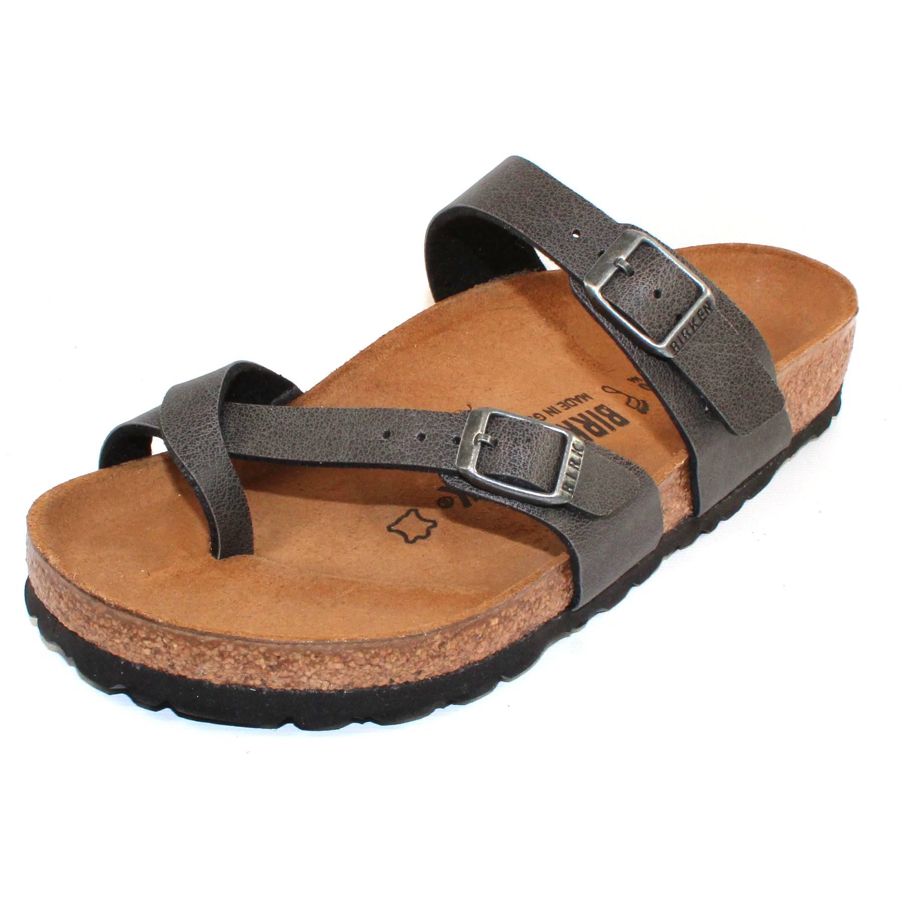 Birkenstock Women's Mayari Birko-Flor Pull Up Anthracite