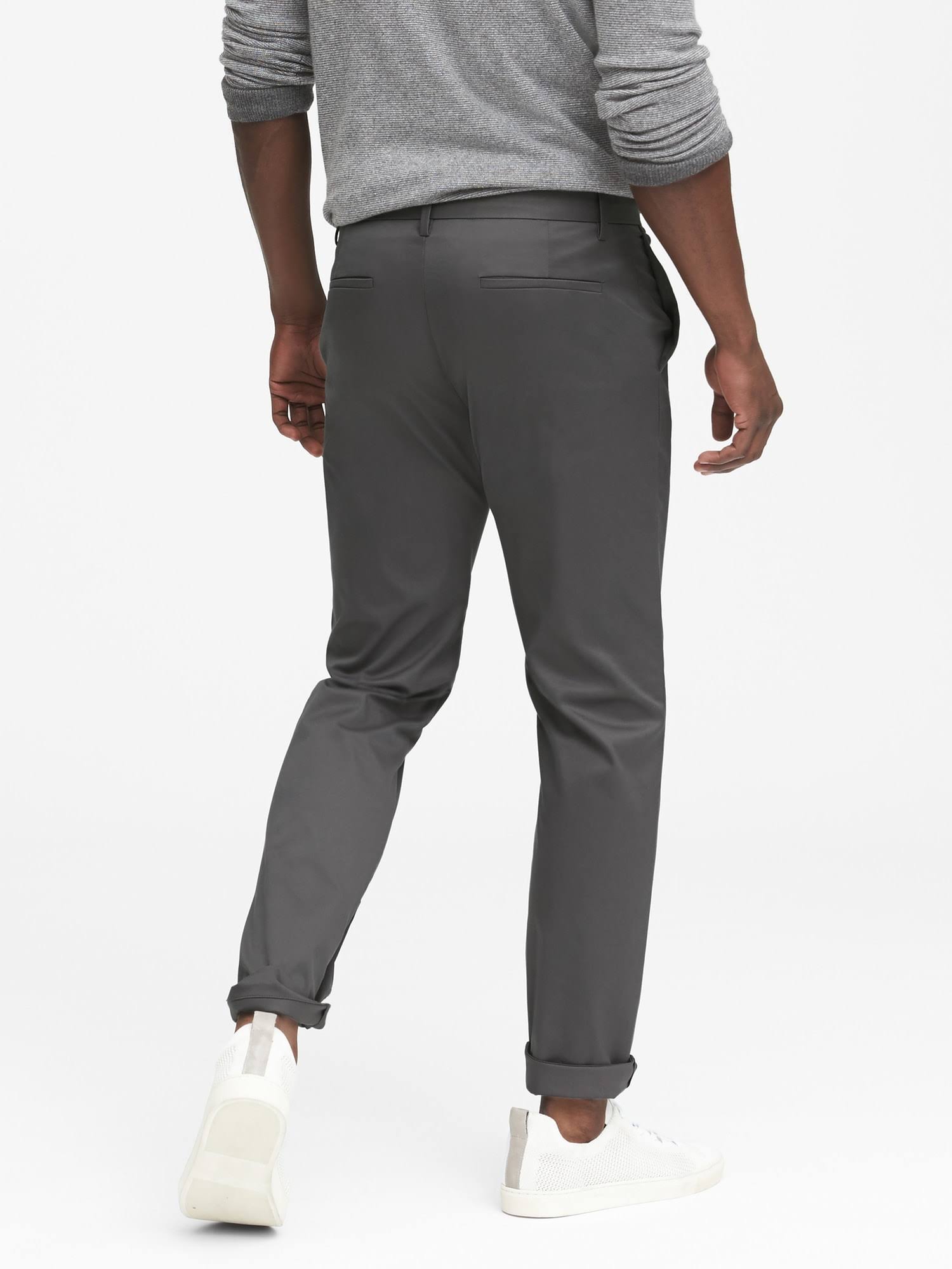 Banana Republic Men's Aiden Slim Core Temp Pant Jupiter Gray Size 31W 32L