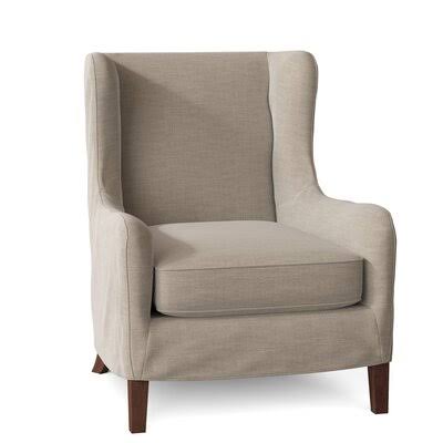 Adamstown 33x22 Wide Wingback Chair Body Fabric: Conversation Ivory