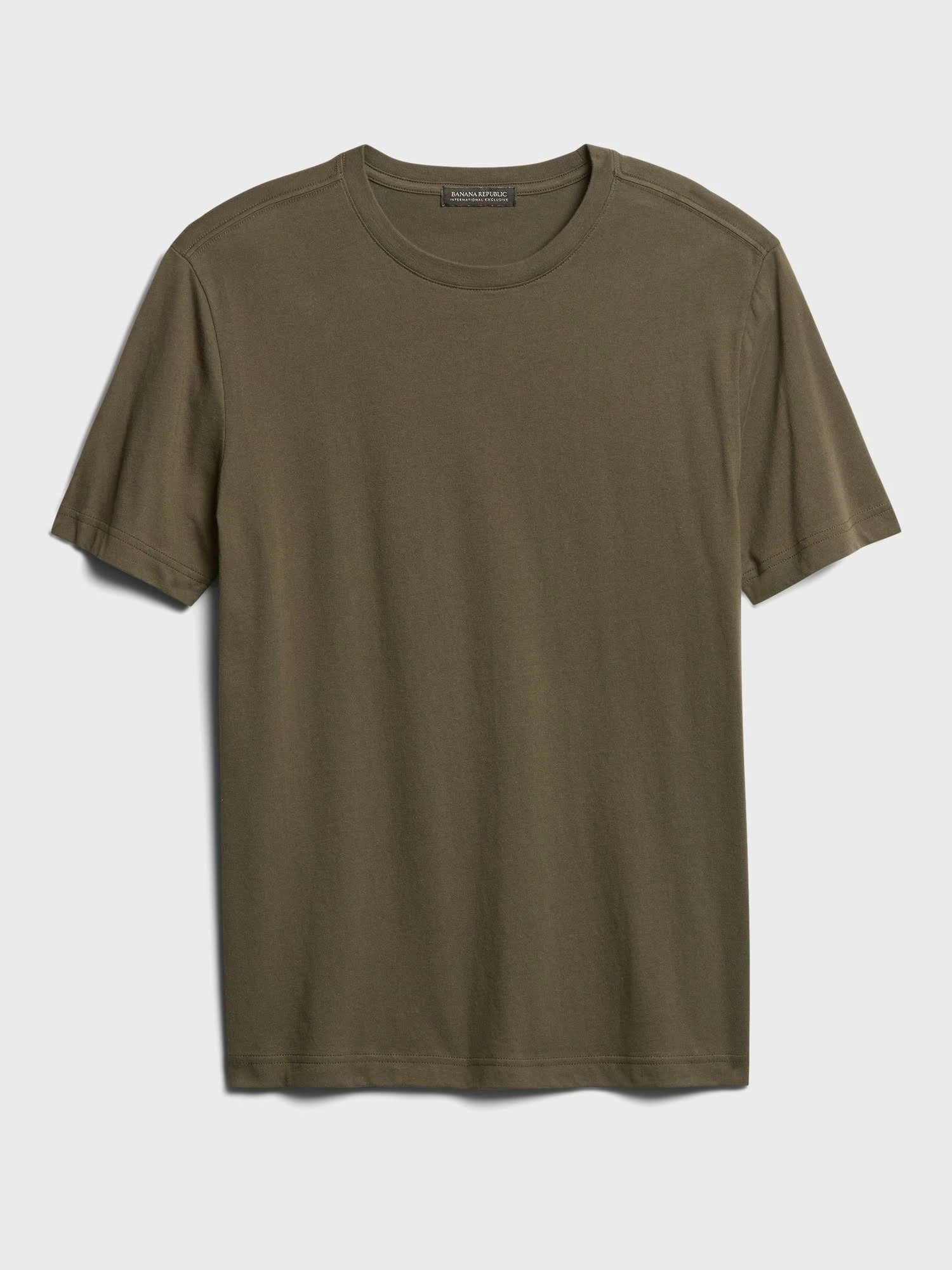 Banana Republic Men's Organic Soft Wash Crew-Neck T-Shirt Olive Green Size Xs