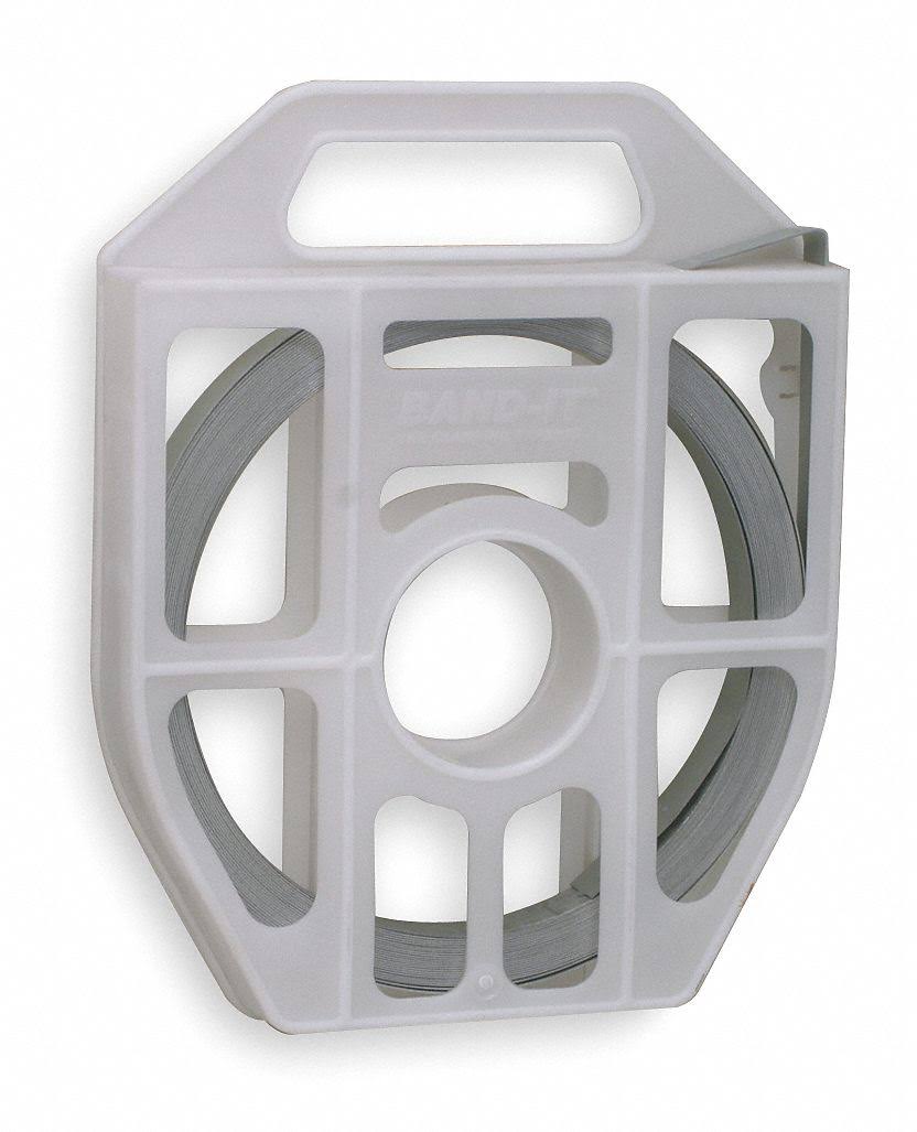 Band-It Stainless Steel Band, 201 Stainless Steel, Metallic, 3/4 in Strapping Width - GRC206